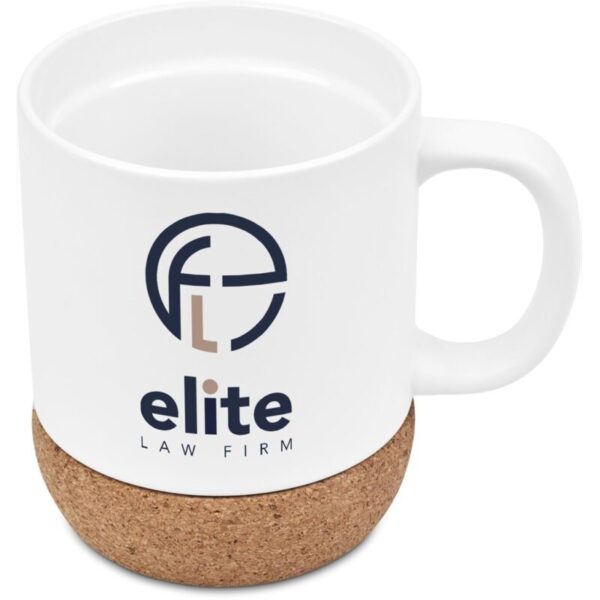 Serendipio Sienna Cork & Ceramic Sublimation Coffee Mug - 340ml