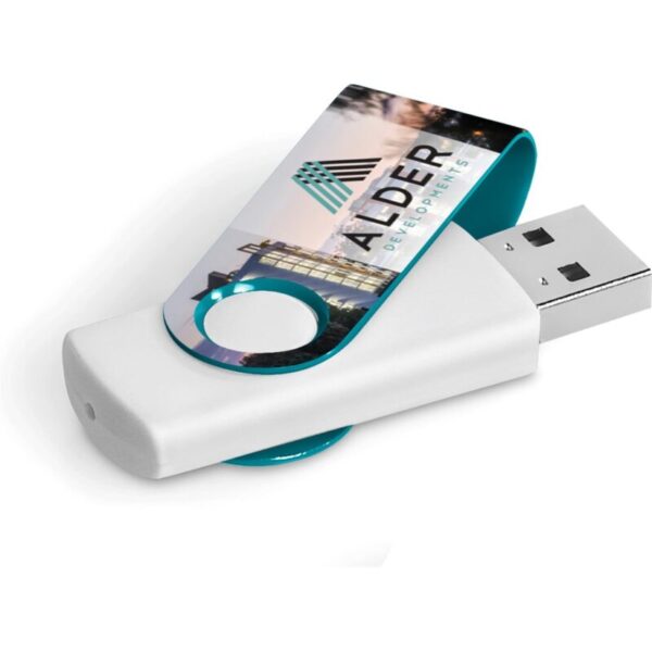 Axis Gyro White Flash Drive - 32GB - Image 2