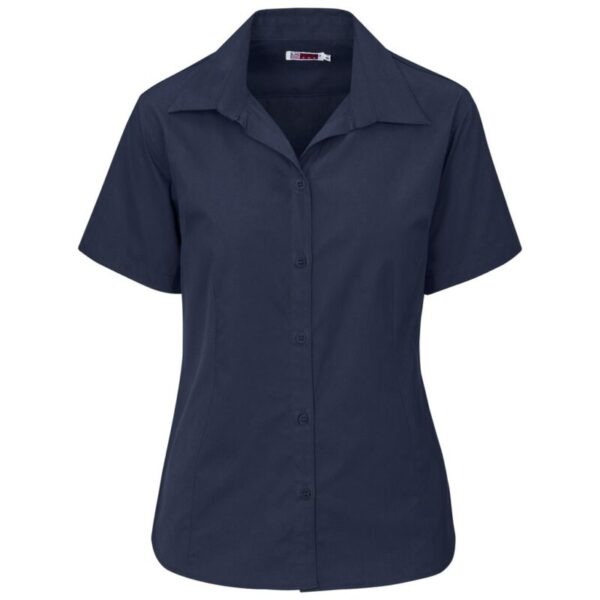 Ladies Short Sleeve Cotton Twill Moderna Shirt - Image 2
