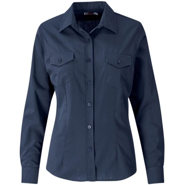 Ladies Long Sleeve Kensington Shirt - Image 3