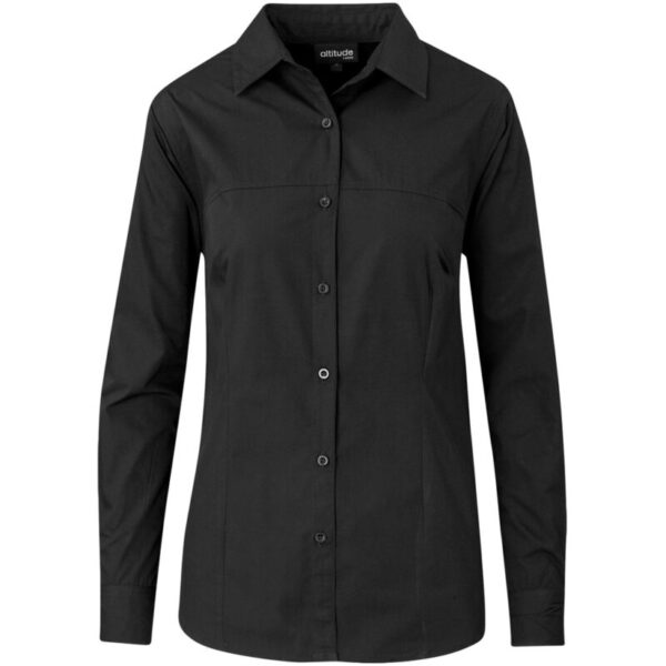 Ladies Long Sleeve Empire Shirt - Image 3