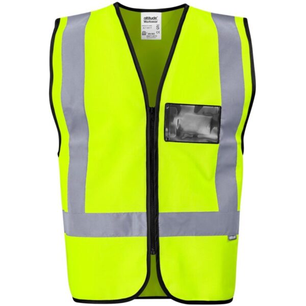 Direction En4 Hi-Viz Reflective Full Zip Vest - Image 2
