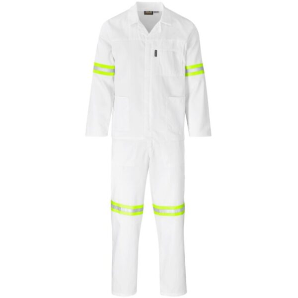 Trade Polycotton Conti Suit - Reflective Arms & Legs - Yellow Tape - Image 4