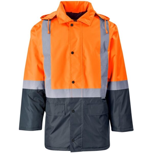 Hazard Padded Two-Tone Hi-Viz Reflective Jacket - Image 2
