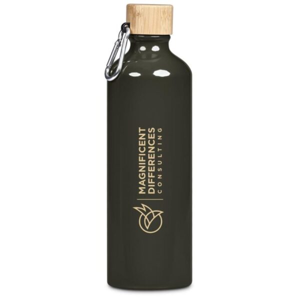 Serendipio Origen Aluminium & Bamboo Water Bottle – 750ml - Image 2