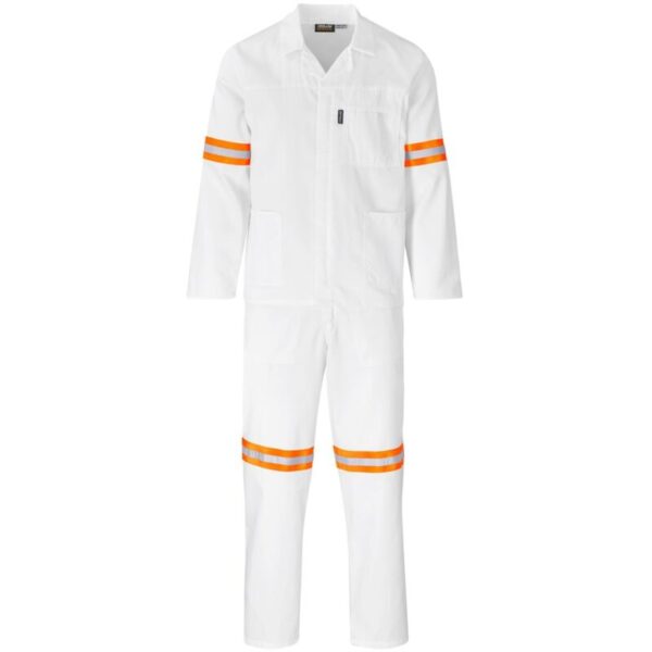 Trade Polycotton Conti Suit - Reflective Arms & Legs - Orange Tape - Image 3
