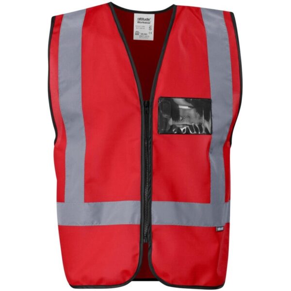 Direction En4 Hi-Viz Reflective Full Zip Vest - Image 5