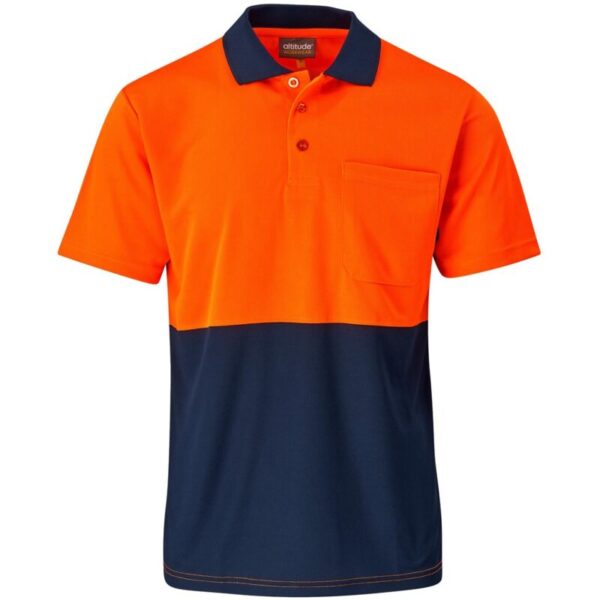 Inspector Two-Tone Hi-Viz Golf Shirt - Image 2