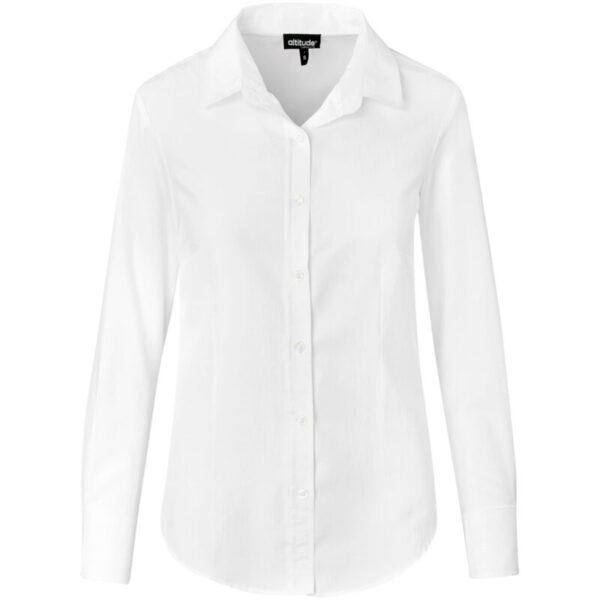 Ladies Long Sleeve Nottingham Shirt - Image 2