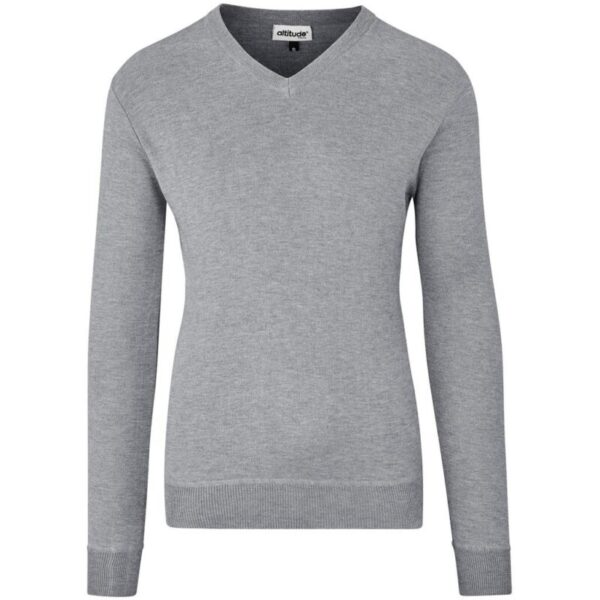 Mens Long Sleeve Peru V-Neck Jersey - Grey