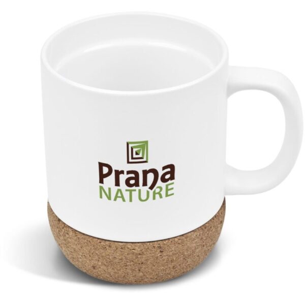Serendipio Sienna Cork & Ceramic Coffee Mug - 340ml - Image 2