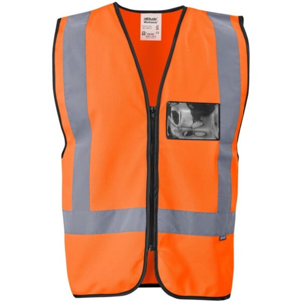 Direction En4 Hi-Viz Reflective Full Zip Vest - Image 7