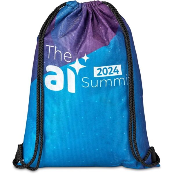 Pre-Printed Sample Hoppla Bellville Recycled PET Drawstring Bag