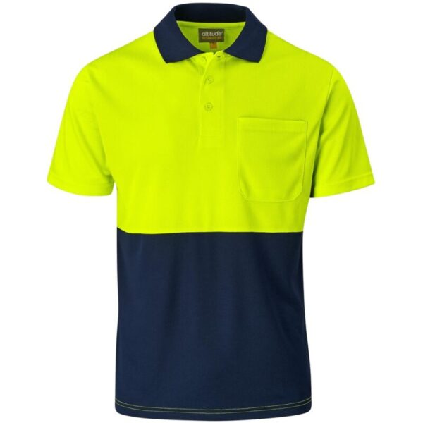Inspector Two-Tone Hi-Viz Golf Shirt - Image 3