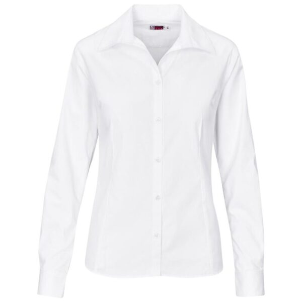 Ladies Long Sleeve Cotton Twill Moderna Shirt - Image 3