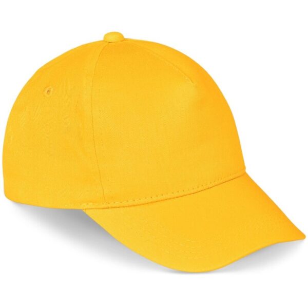 Piccolo Kids 5 Panel Cap - Yellow - Image 5