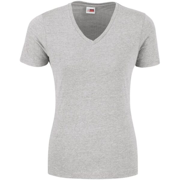 Ladies Michigan Melange V-Neck T-Shirt - Image 3