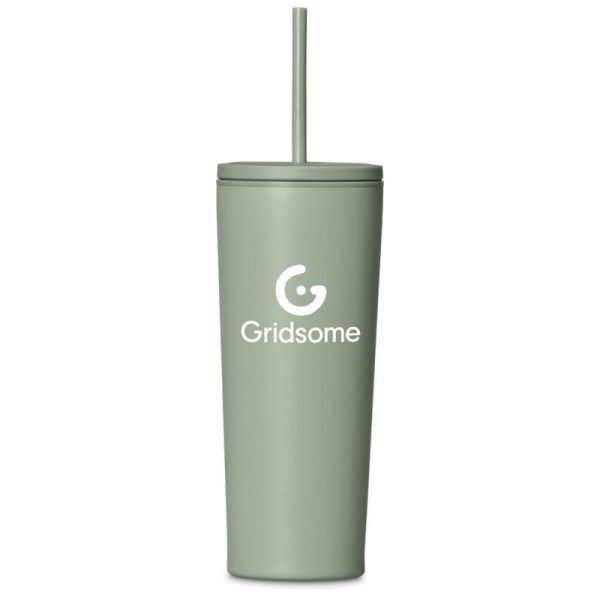 Kooshty Concorde Stainless Steel & Plastic Double-Wall Tumbler & Straw - 720ml - Image 5