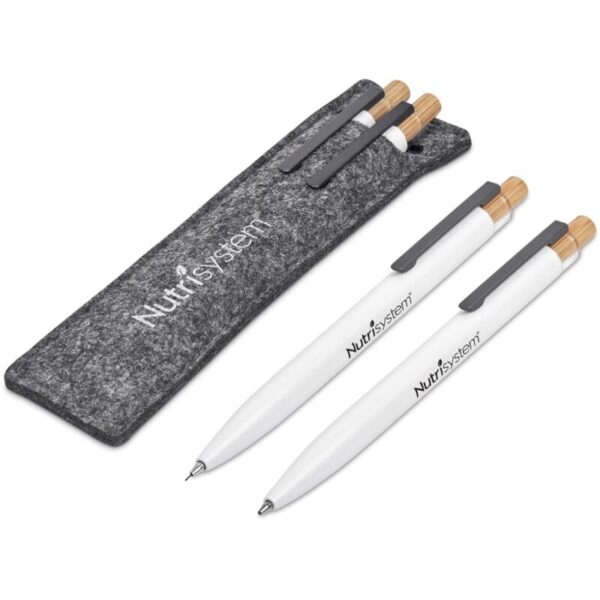 Okiyo Mimo Recycled Aluminum Ball Pen & Pencil Set - Image 2