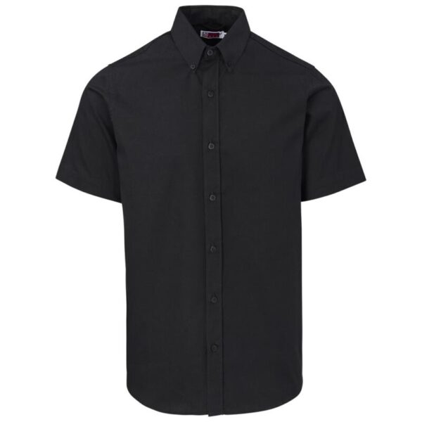 Mens Short Sleeve Cotton Twill Moderna Shirt - Image 3