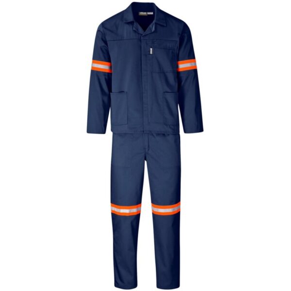 Trade Polycotton Conti - Suit Reflective Arms, Legs & Back - Orange Tape - Image 9