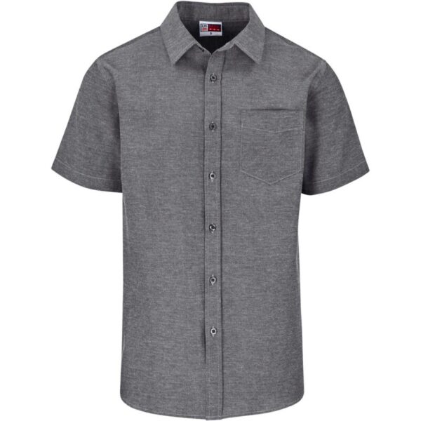 Mens Short Sleeve Oxford Shirt - Image 2