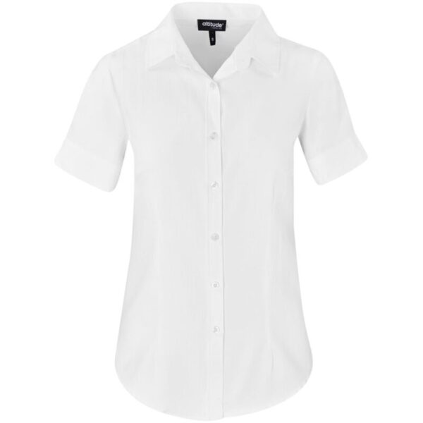 Ladies Short Sleeve Nottingham Shirt - Image 3