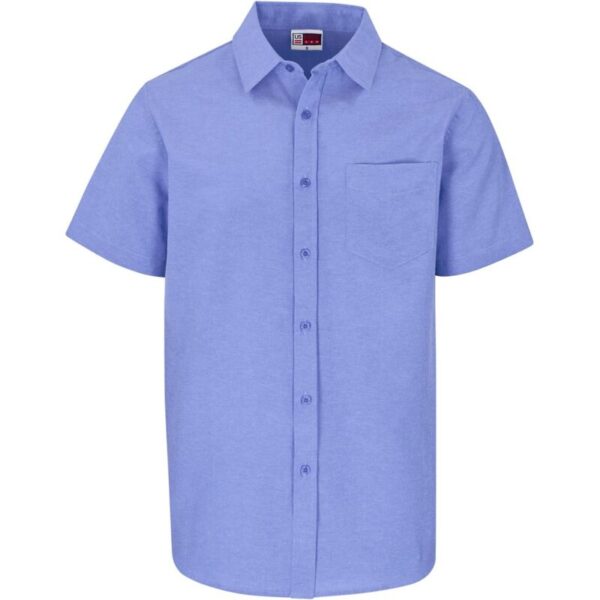 Mens Short Sleeve Oxford Shirt - Image 3