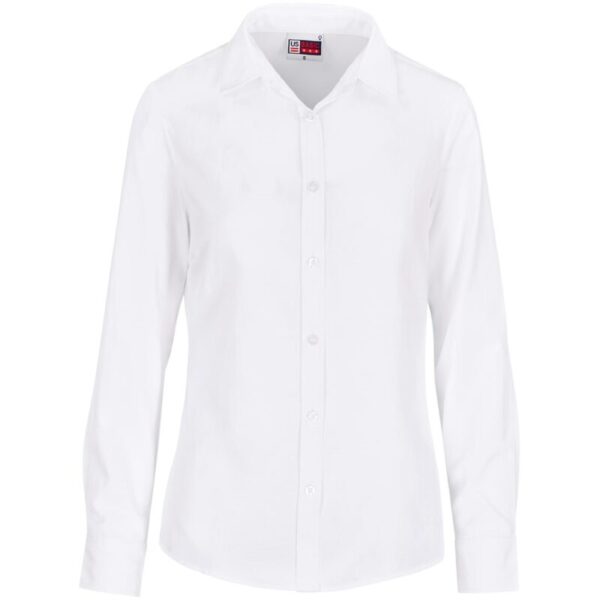 Ladies Long Sleeve Oxford Shirt - Image 3